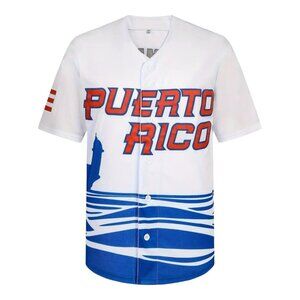 Team Puerto Rico Roberto Clemente #21 Baseball Jersey White Stitched Mens